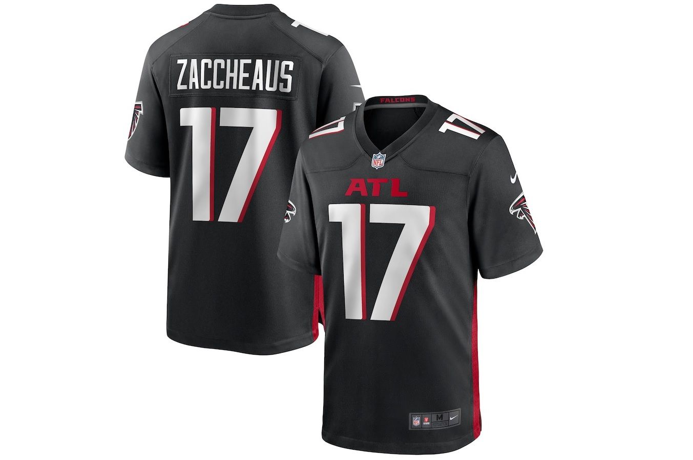 Men Atlanta Falcons #17 Olamide Zaccheaus Nike Black Game NFL Jersey->atlanta falcons->NFL Jersey